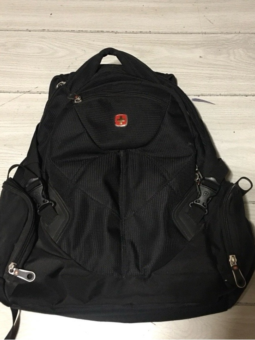 SwissGear Black Backpack Travel Laptop Bag School Rucksack -
